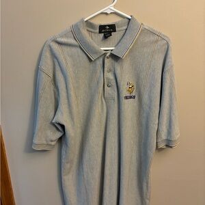 Antigua Minnesota Vikings Polo Shirt Classic Casual Fit 100% Cotton